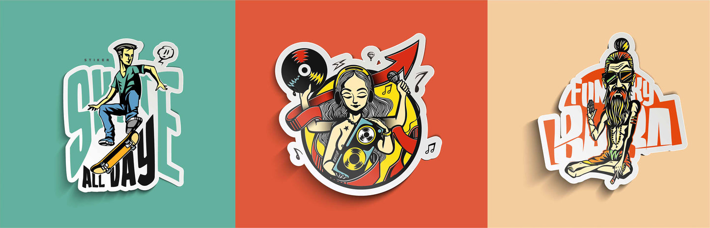 Custom Sticker Sample (10-pack)