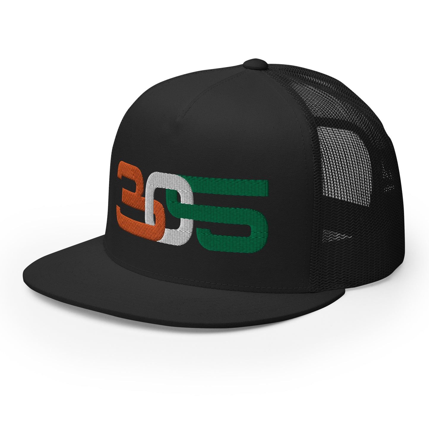 305 Interlocked Flat Bill Mesh Hat
