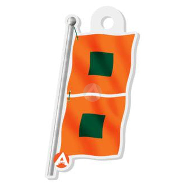 Hurricane Warning Flags Keychain