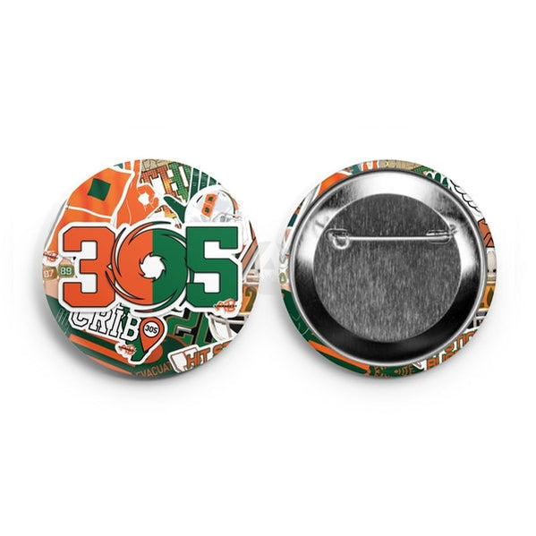 305 Hurricane Collage Button