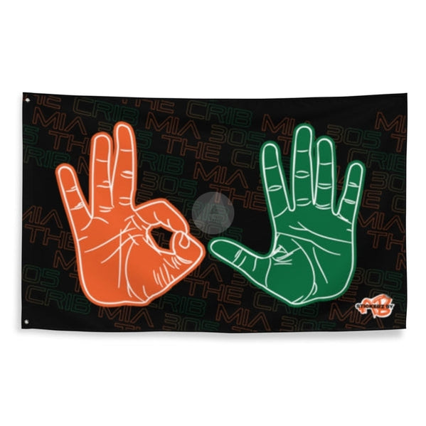 305 Hands 2.0 Flag