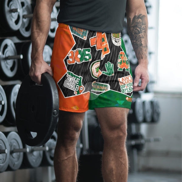 Miami Collage Athletic Above-Knee Shorts