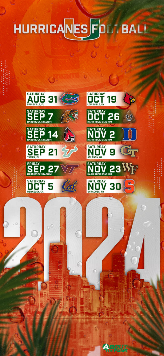 2024 Schedule Phone Wallpaper - Free Download