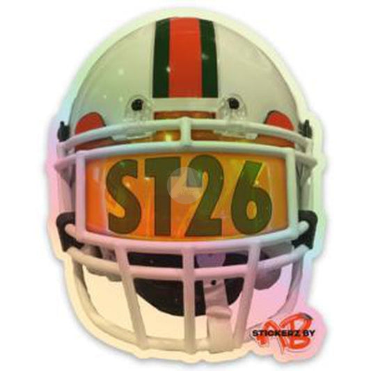 ST26 Helmet Holographic Sticker