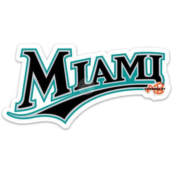 Retro Miami Baseball Sticker