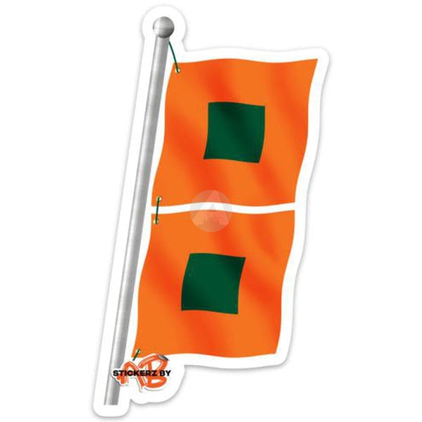 Hurricane Warning Flag Car Magnet