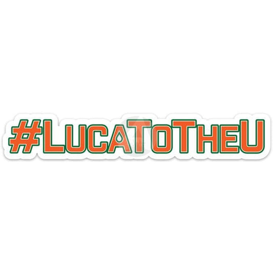 #LucaToTheU Sticker