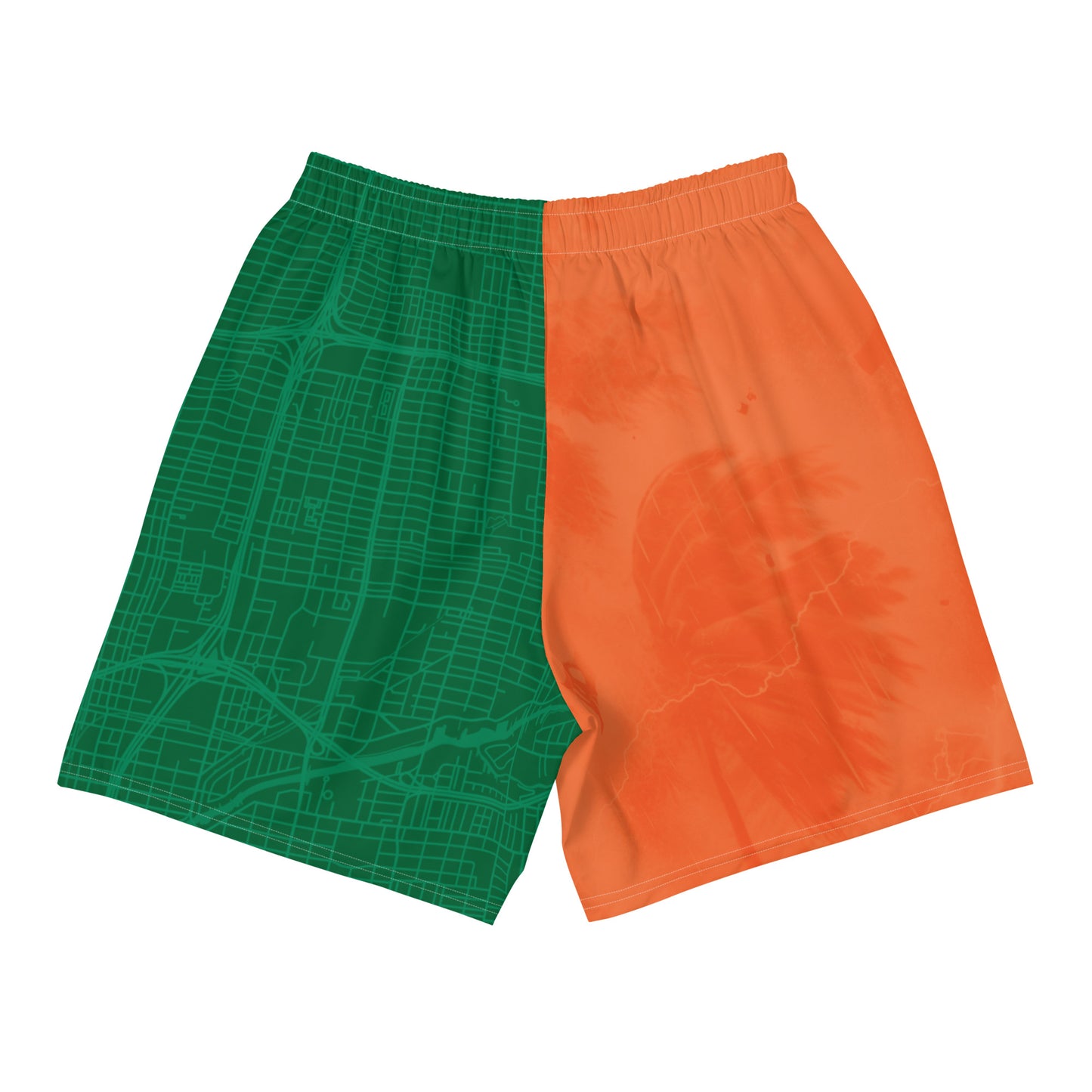 Orange & Green Miami Shorts