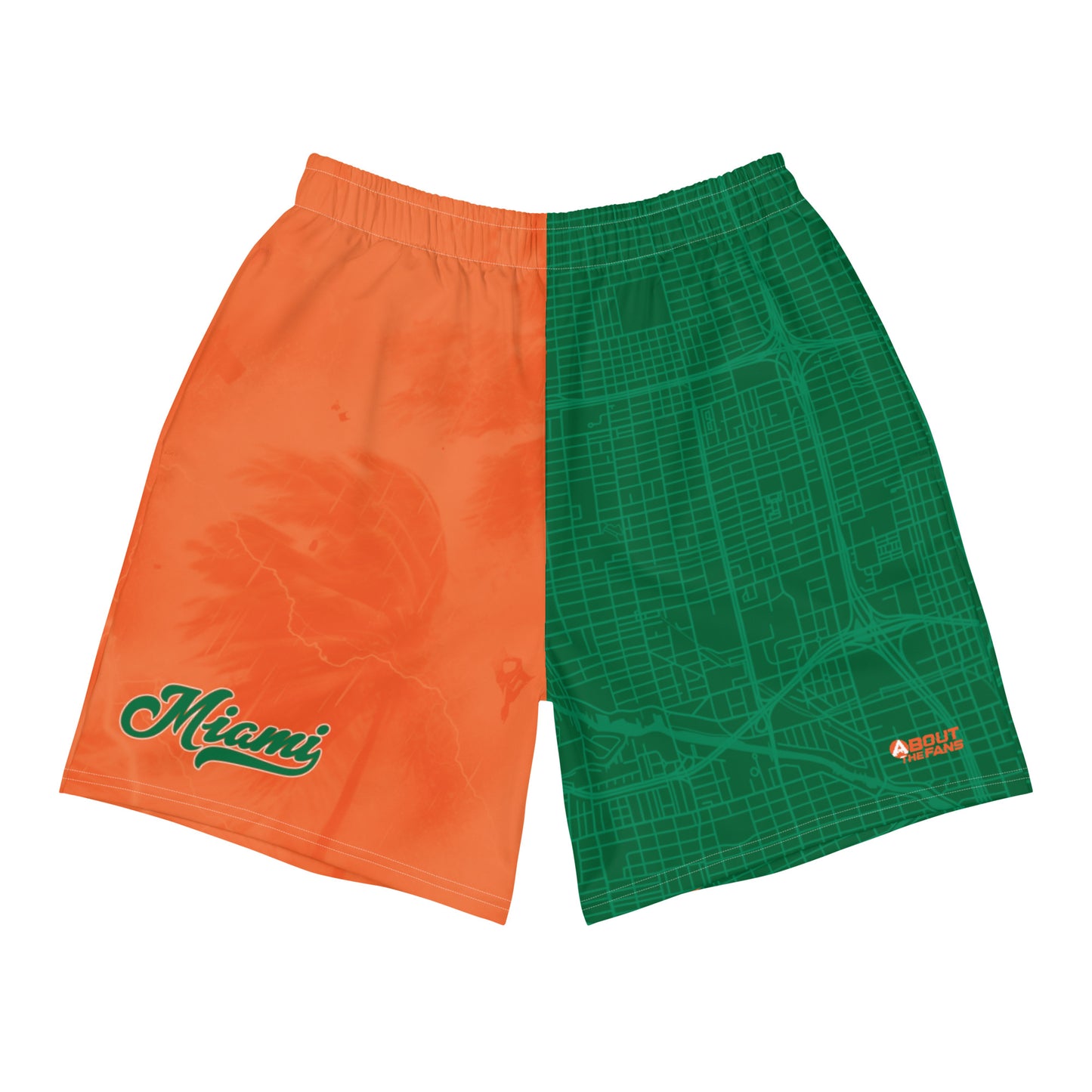 Orange & Green Miami Shorts