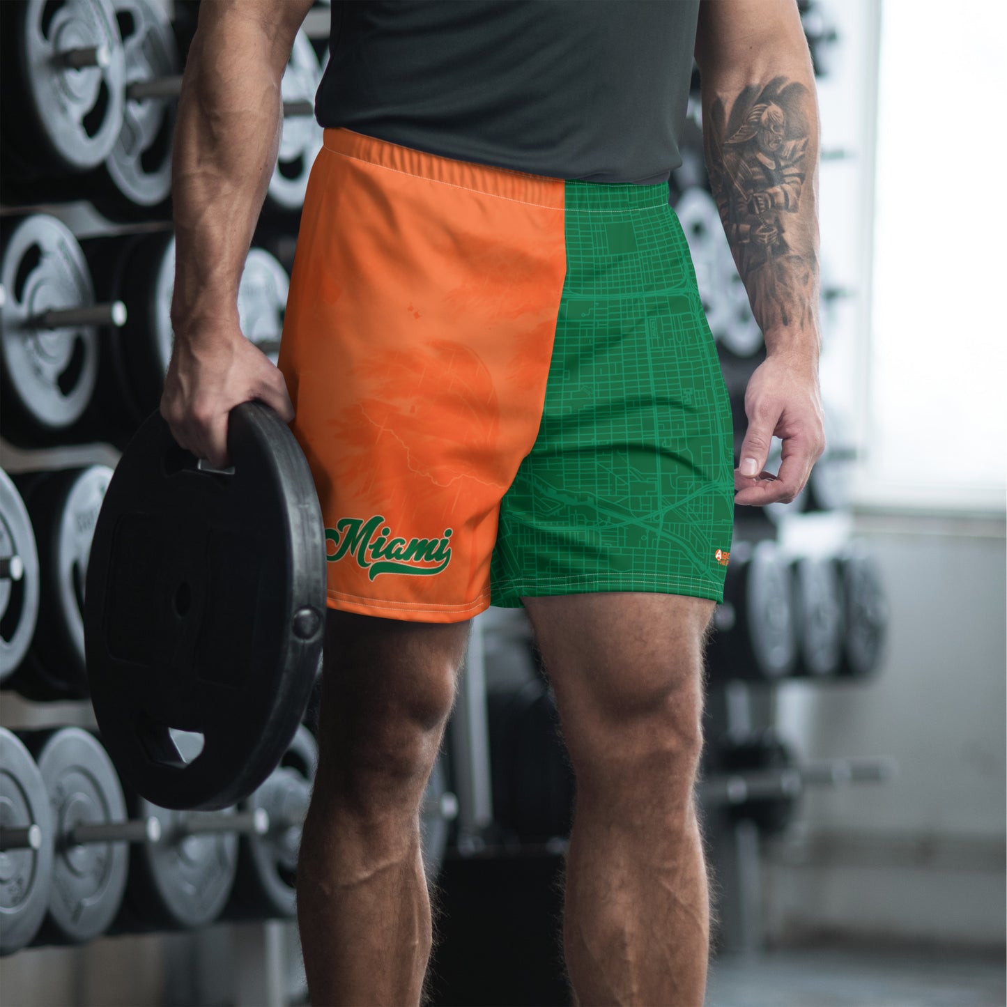 Orange & Green Miami Shorts