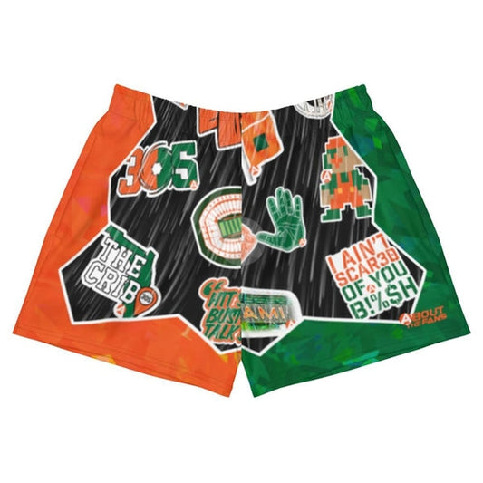 Miami Collage Women's Athletic Short Shorts